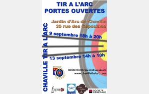 PORTES OUVERTES LES 9 ET 13 SEPTEMBRE !