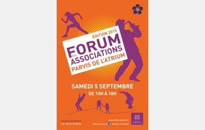 FORUM DES ASSOCIATIONS - SAMEDI 5 SEPTEMBRE