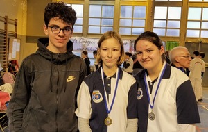 CRIDF SALLE JEUNES : CLEMENCE, CONSTANCE ET ROMAIN SELECTIONNES