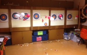 Petite séance tir aux ballons à l'école de tir