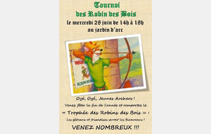 TOURNOI DES ROBIN DES BOIS