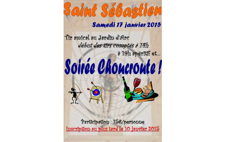 FÊTE DE LA SAINT SEBASTIEN - 17 JANVIER 2015